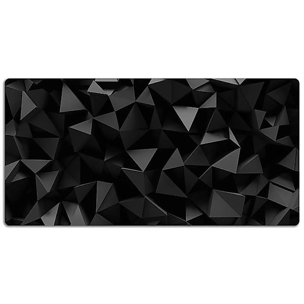 Tulup Schreibtischunterlage Schwarze Abstraktion Deskpad 100x50 cm Schwarz günstig online kaufen