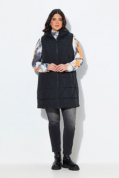 Ulla Popken Steppweste HYPRAR Long-Steppweste wasserabweisend Kapuze günstig online kaufen