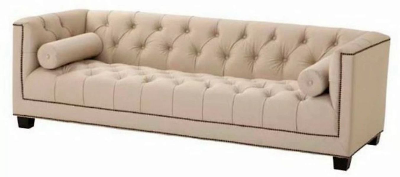 Casa Padrino Sofa Designer Sofa Sandfarbig 230 x 85 x H. 72 cm - Luxus Hote günstig online kaufen