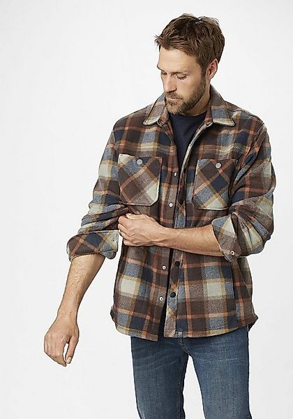 Paddock's Fleecejacke Großkarierte Outdoorjacke günstig online kaufen