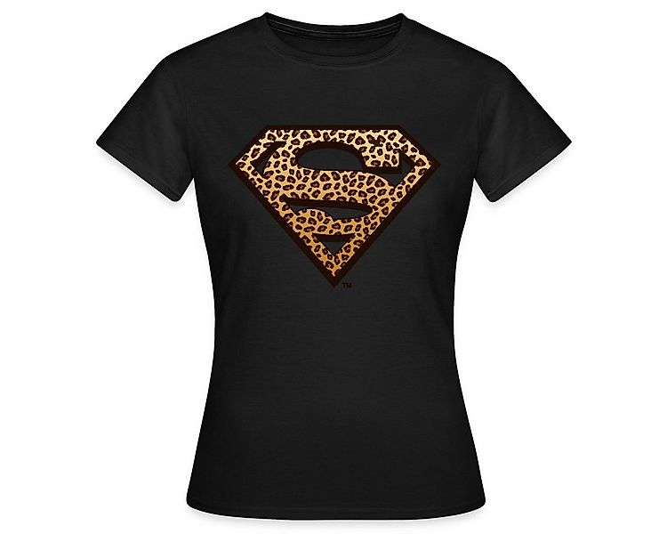 Spreadshirt T-Shirt Superman Leoprint Logo Frauen T-Shirt (1-tlg) günstig online kaufen