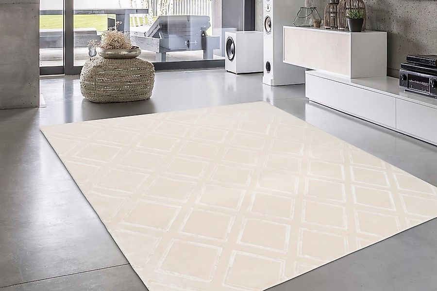 my home Teppich »Ledion«, rechteckig, 7 mm Höhe, besonders weich durch Mikr günstig online kaufen