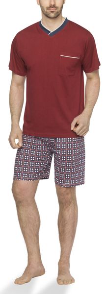 Moonline Shorty Herren Shorty Schlafanzug kurz günstig online kaufen