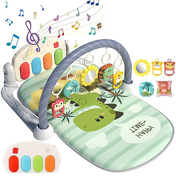 Krabbeldecke Spielmatte mit Spielbogen Baby Lernmatte günstig online kaufen