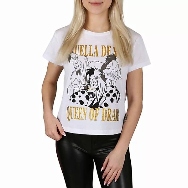 Sarcia.eu Kurzarmbluse 101 Dalmatiner Cruella de Vil Weißes Kurzarm-T-Shirt günstig online kaufen