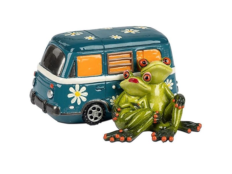 formano Dekofigur Frosch Froschpaar mit Camper 15x18 cm (1 St) günstig online kaufen