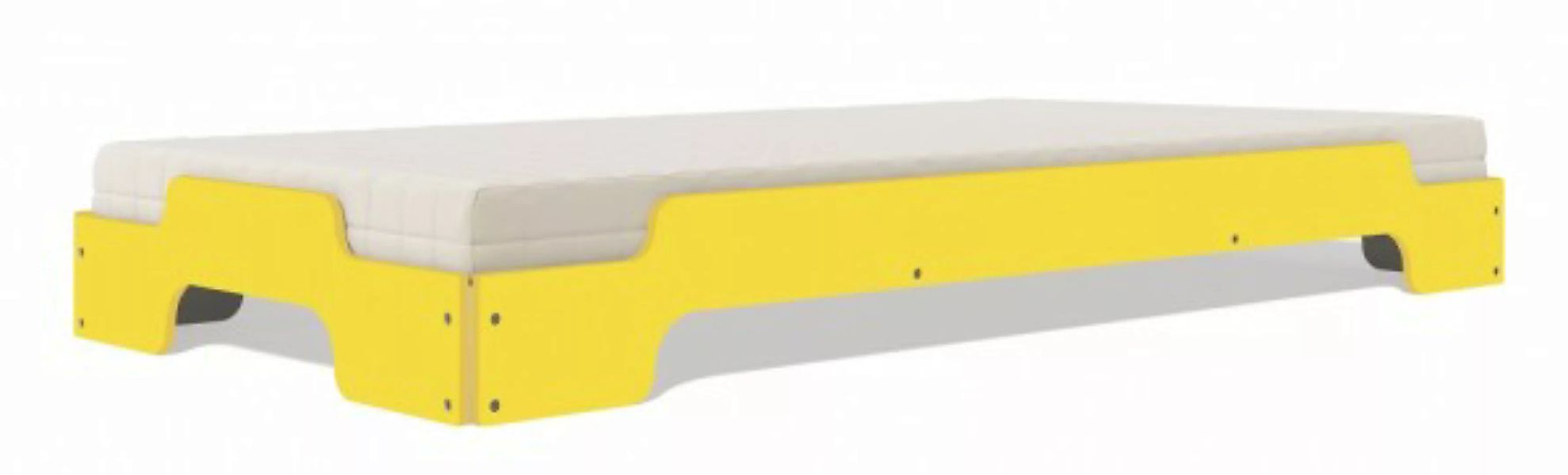 Stapelliege KLASSIK - Farbig dynamischgelb RAL 095 90 59 90 x 200 cm günstig online kaufen