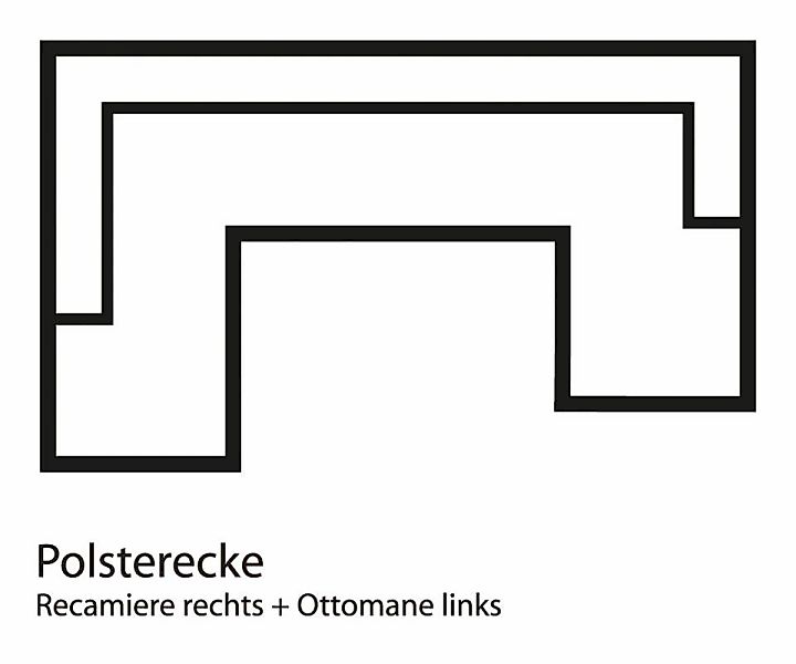 Home affaire Wohnlandschaft »Budapest, viel Platz, Breite 288cm, zeitlos un günstig online kaufen