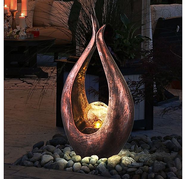 GLOBO LIGHTING Gartenleuchte, LED-Leuchtmittel fest verbaut, LED Solar Auße günstig online kaufen