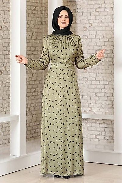 fashionshowcase Satinkleid Abendleid gemustert Hijab Mode Modest Fashion Ab günstig online kaufen