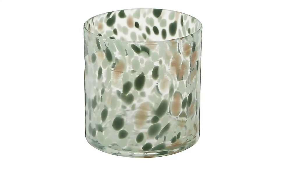 HOME STORY Windlicht   ¦ mehrfarbig ¦ Glas ¦ Maße (cm): H: 12  Ø: 12 Weihna günstig online kaufen