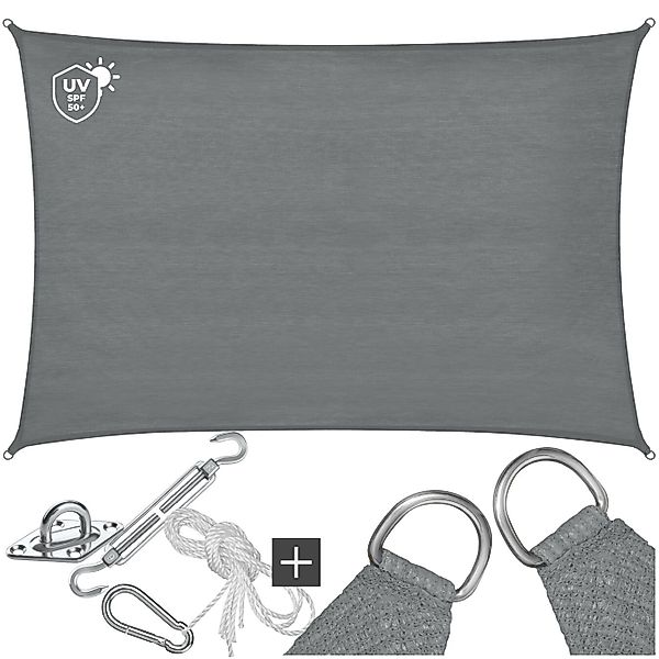 tectake Sonnensegel Sunny, (Set, 3 x günstig online kaufen