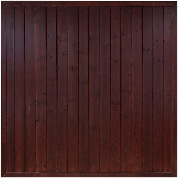 Sichtschutzzaunelement Oxford Braun,ackiert 180 cm x 180 cm günstig online kaufen