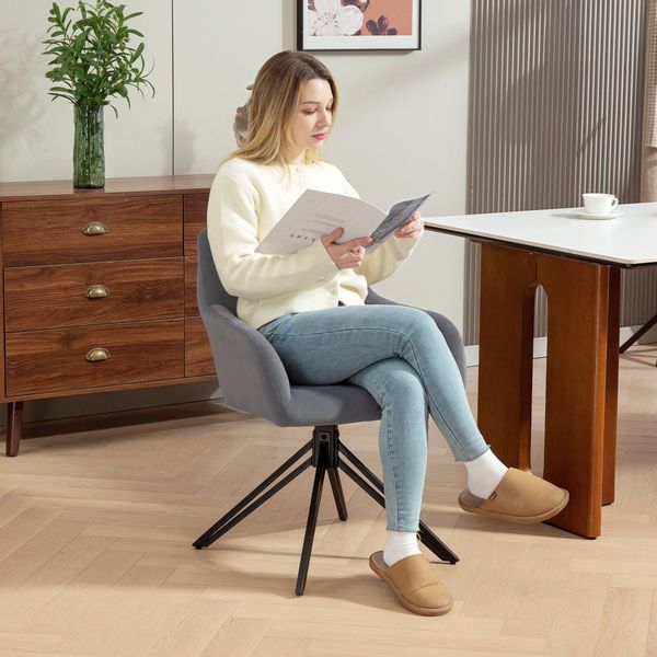 HOMCOM Relaxsessel Esszimmerstuhl Polsterstuhl mit Armlehne günstig online kaufen