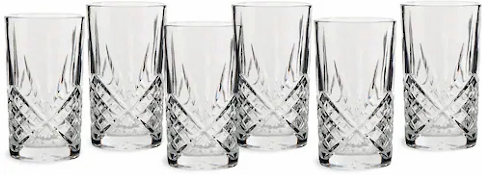 ECHTWERK Longdrinkglas »Highball-Gläser Set, 350ml« mit Schliffoptik und Re günstig online kaufen