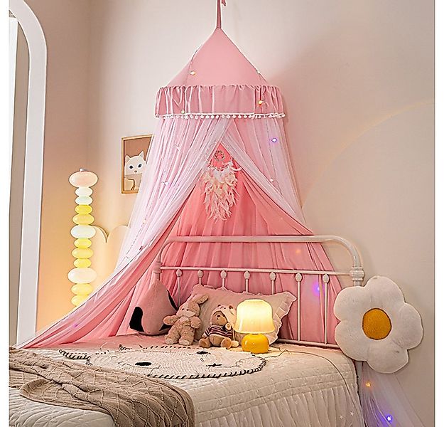 Sunicol Moskitonetz Doppelschicht Moskitonetz, Bett Baldachin, Lichtblockie günstig online kaufen