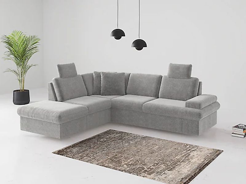 sit&more Ecksofa »Moreno L-Form, B: 238 cm« mit Armteilverstellung, optiona günstig online kaufen