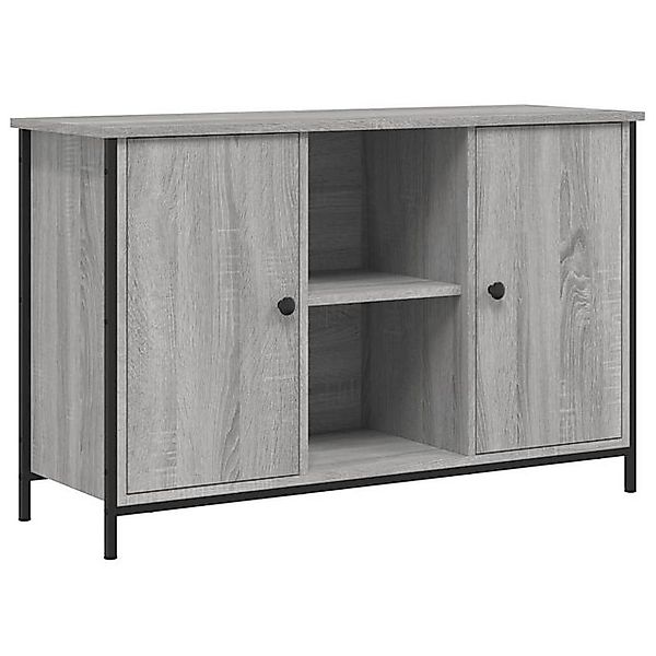 furnicato TV-Schrank Grau Sonoma-Eiche 100x35x65 cm Holzwerkstoff (1-St) günstig online kaufen