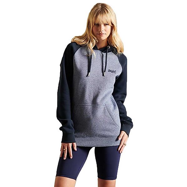 Superdry Loose Fit Vle Baseball Sweatshirt L Tois Blue Marl/Eclipse Navy günstig online kaufen