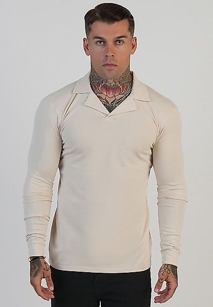 Siksilk Poloshirt SikSilk Herren LS Revere Polo-T-Shirt günstig online kaufen