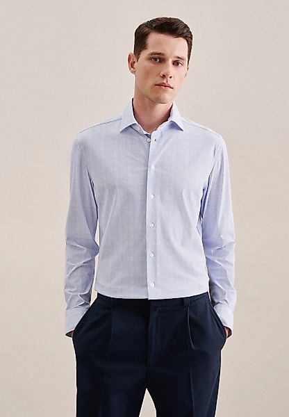 seidensticker Businesshemd "Slim", Slim Langarm Kentkragen Druck günstig online kaufen
