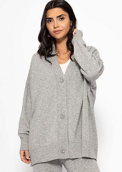 SASSYCLASSY Cardigan Oversized Cardigan mit Kaschmiranteil Damen Weiche Str günstig online kaufen