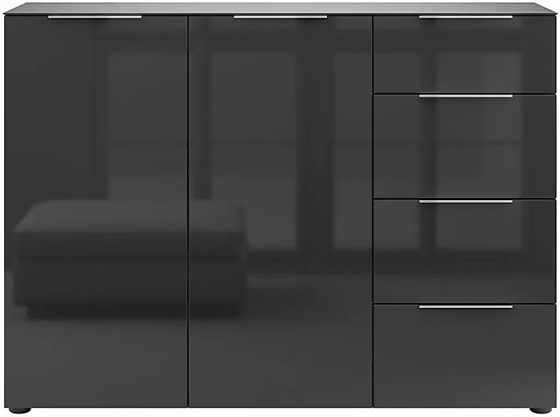 Manjana Möbel Kommode "Kommode mit Chrom oder Schwarz matten Metallgriffen" günstig online kaufen