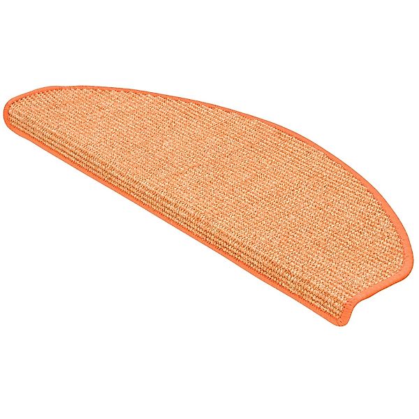 Pergamon Natur Sisal Stufenmatten 15er-Set Orange 18x56cm günstig online kaufen