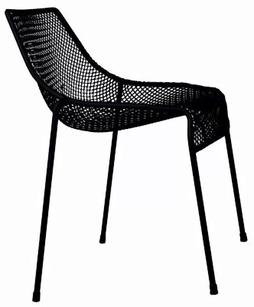 Stapelbarer Stuhl Heaven metall schwarz - Emu - Schwarz günstig online kaufen