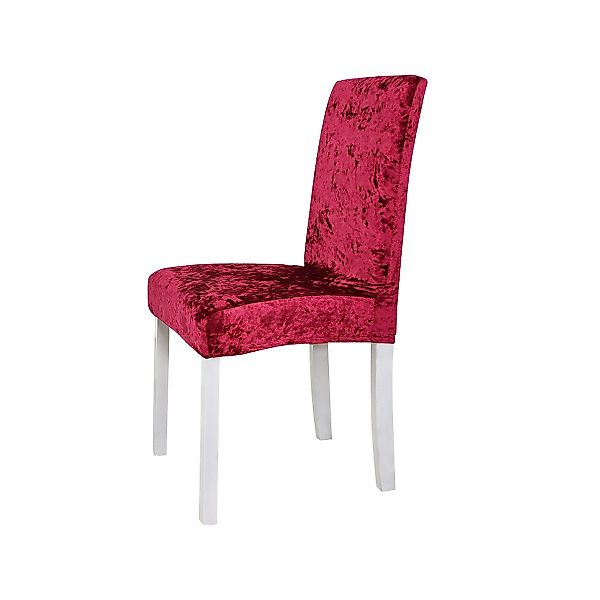 Rosnek Stuhlhusse Stuhlüberzug,Stretch Samt,für Hochzeit Esszimmer günstig online kaufen