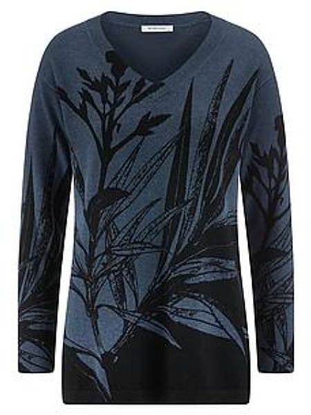 V-Pullover Peter Hahn blau günstig online kaufen