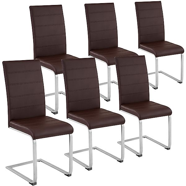 tectake Esszimmerstuhl Set Schwingstuhl (6er Set, günstig online kaufen