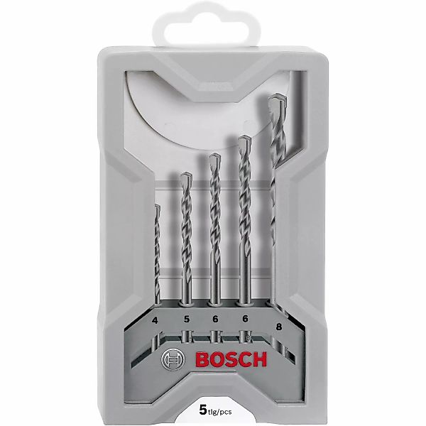 Bosch Betonbohrer-Set CYL-3 Silver Percussion 5-teilig Ø 4 mm - 8 mm günstig online kaufen