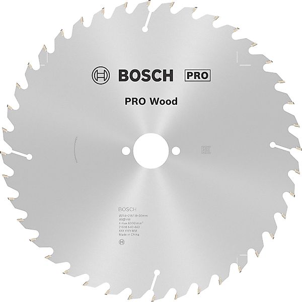 Bosch Kreissägeblatt Optiline Wood 254 mm x 30 mm x 2,8 mm günstig online kaufen