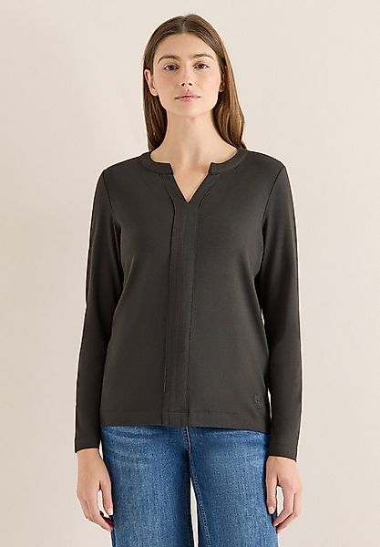 CECIL Langarmshirt aus Baumwolle mit Stretchante günstig online kaufen