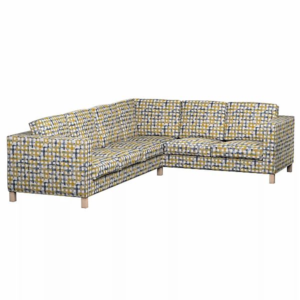Bezug für Karlanda Sofa Ecke links, blau-gelb, 36cm x 30cm x 50cm, Cosy Hom günstig online kaufen