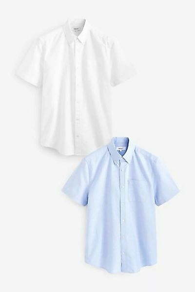 Next Kurzarmhemd Kurzärmelige Oxford-Hemden (1-tlg) günstig online kaufen