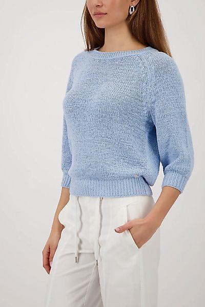 Monari Strickpullover "Pullover Basic Bändchen" Regular fit aus Bändchengar günstig online kaufen