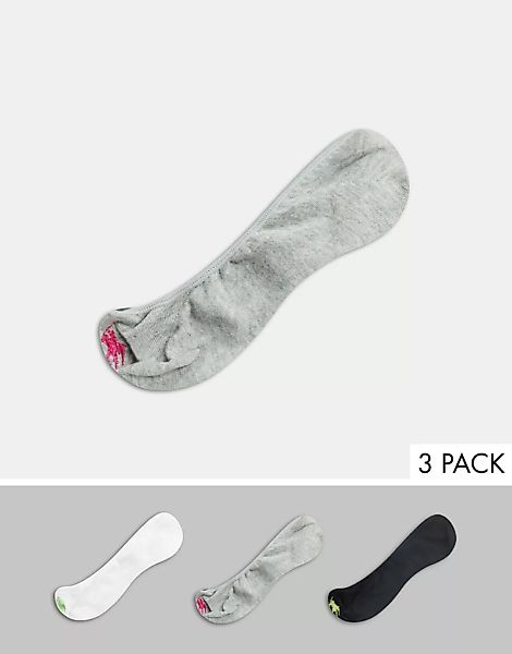 Polo Ralph Lauren – Ultratief geschnittene Sportsocken im 3er-Pack-Mehrfarb günstig online kaufen