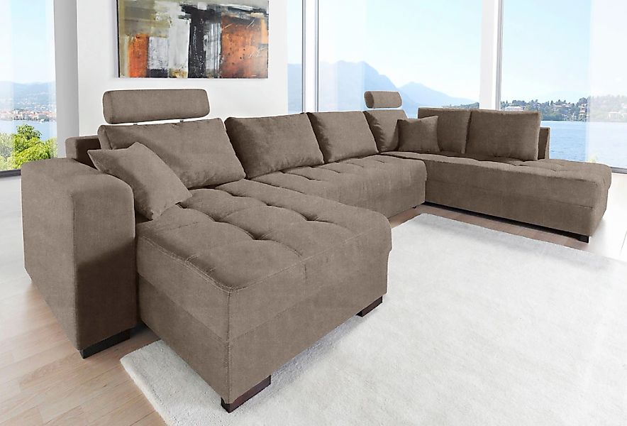 Jockenhöfer Gruppe Wohnlandschaft "Antego U-Form" inklusive Bettfunktion, B günstig online kaufen