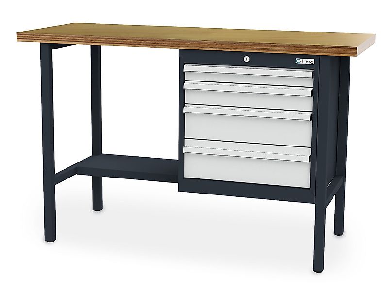 Simplaflex Werkbank Simplaflex Kastenwerkbank, BxTxH 1500x600x960 günstig online kaufen