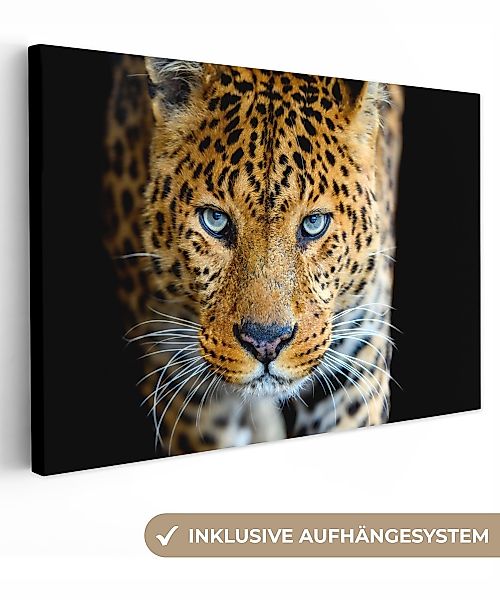 OneMillionCanvasses® Leinwandbild Leopard - Tiere - günstig online kaufen