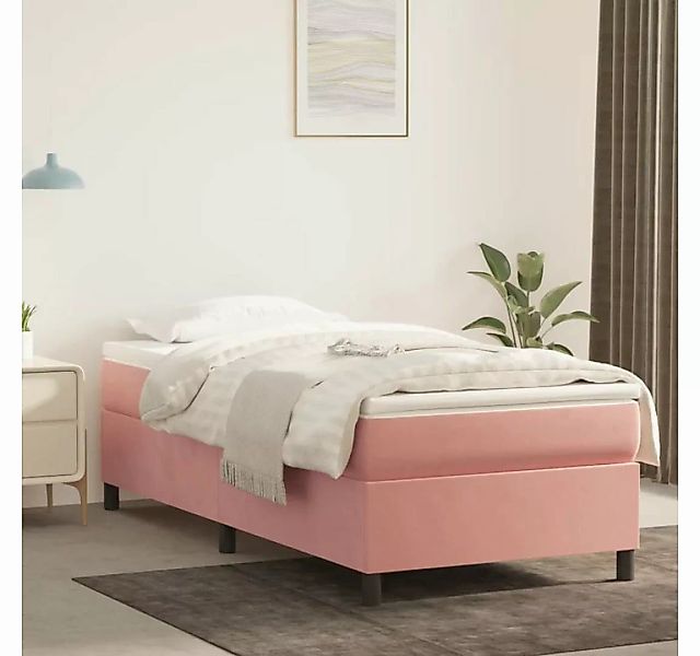 furnicato Bett Bettgestell Rosa 80x200 cm Samt günstig online kaufen