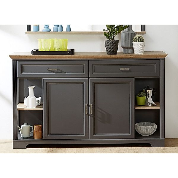 Lomadox Sideboard JÜLICH-36, Grau Absetzungen in günstig online kaufen