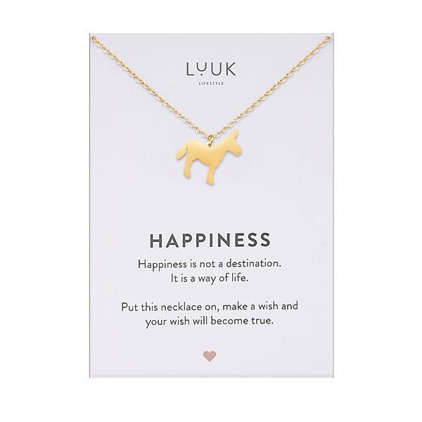 LUUK LIFESTYLE Kette mit Anhänger Esel, günstig online kaufen