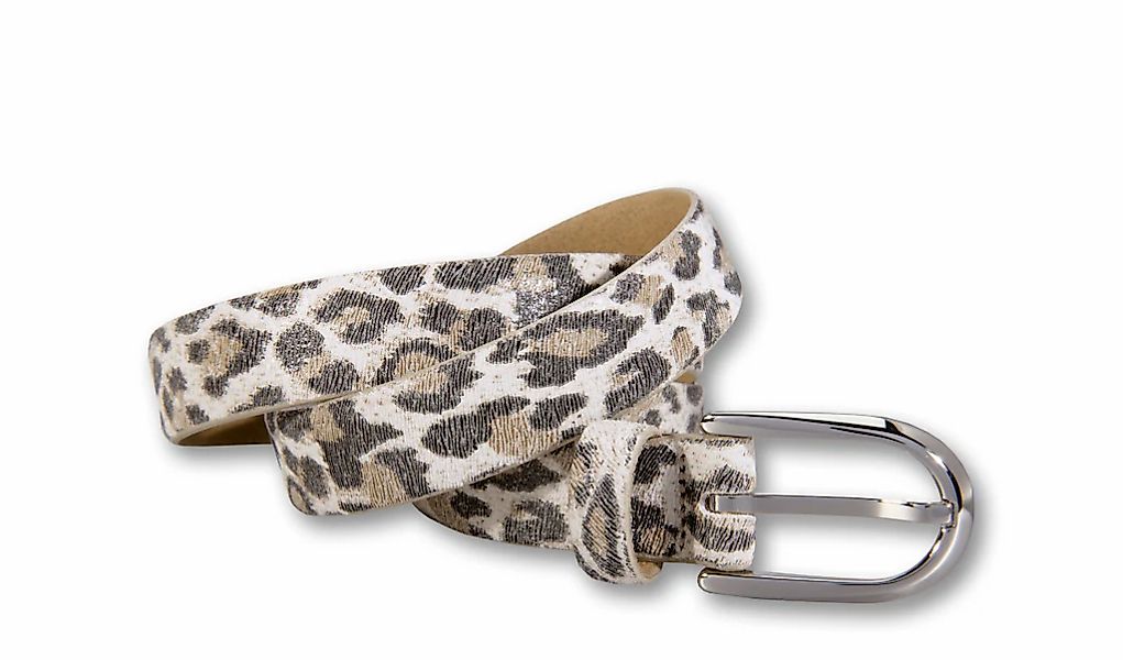 Silbergift Ledergürtel "Ledergürtel mit Leoprint und mattem Oberflächenglan günstig online kaufen
