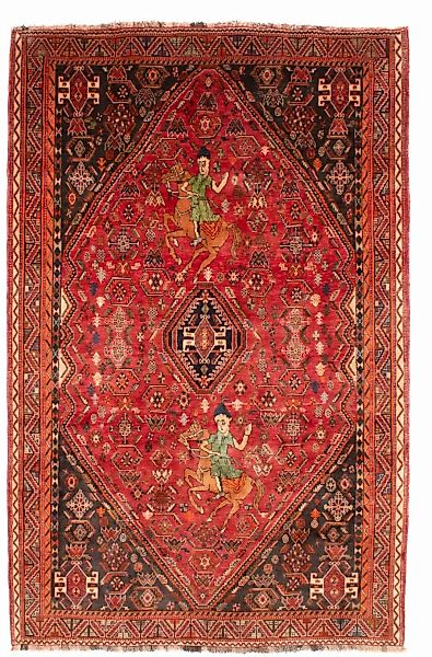 morgenland Wollteppich »Ghashghai Medaillon Rosso 292 x 188 cm«, rechteckig günstig online kaufen