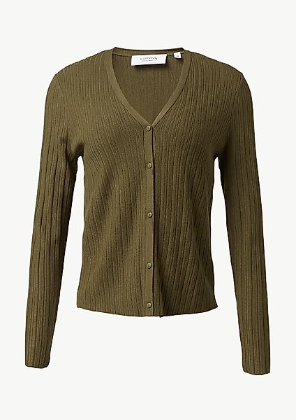 comma casual identity Strickjacke Gerippte Strickjacke günstig online kaufen