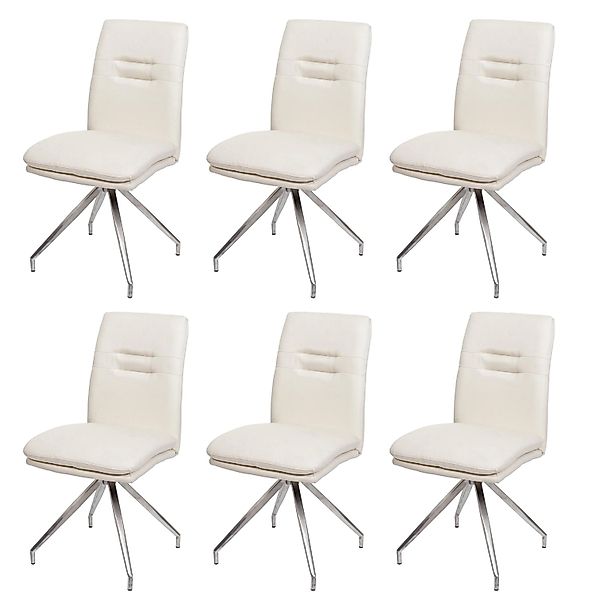 MCW Esszimmerstuhl H70 6er-Set Creme-Beige günstig online kaufen