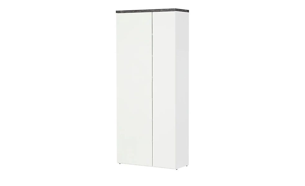Garderobenschrank  Siena ¦ weiß ¦ Maße (cm): B: 82,3 H: 189,1 T: 35.2 Schrä günstig online kaufen